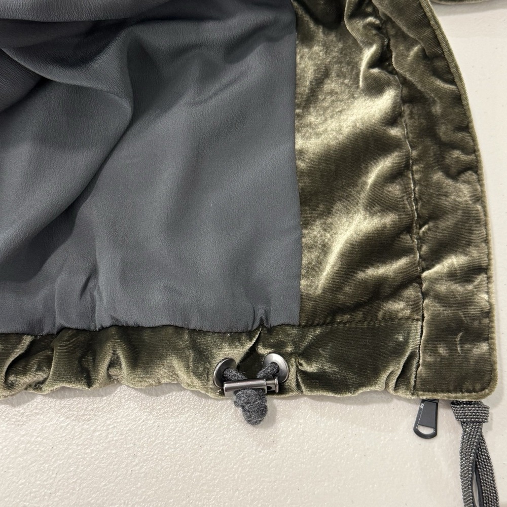 Brunello Cucinelli Coat Silk Blend Women's IT 38 Olive Green Quiet Luxury - Picture 9 of 16
